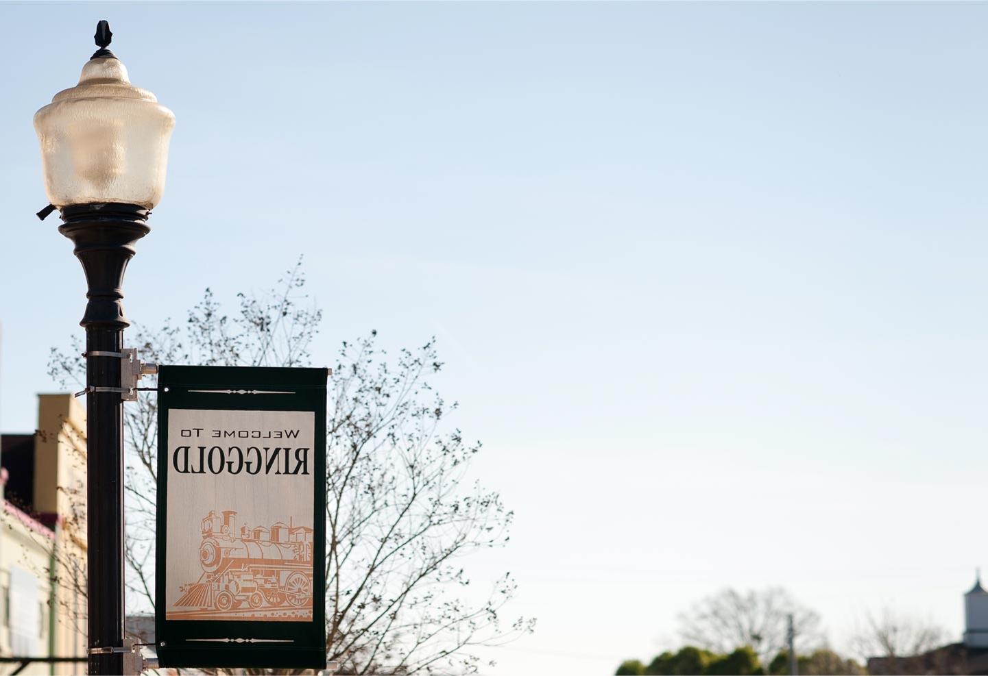 Downtown Ringold, Georgia street sign